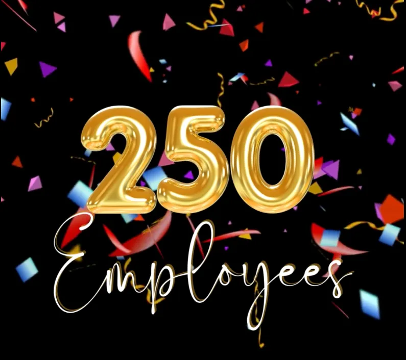 250 employees